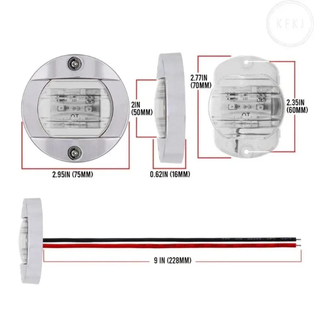 ヨット漁船用 12V/24V ナビゲーションマリンボートデッ - Fishing Boat Navigation Light のレビューと価格