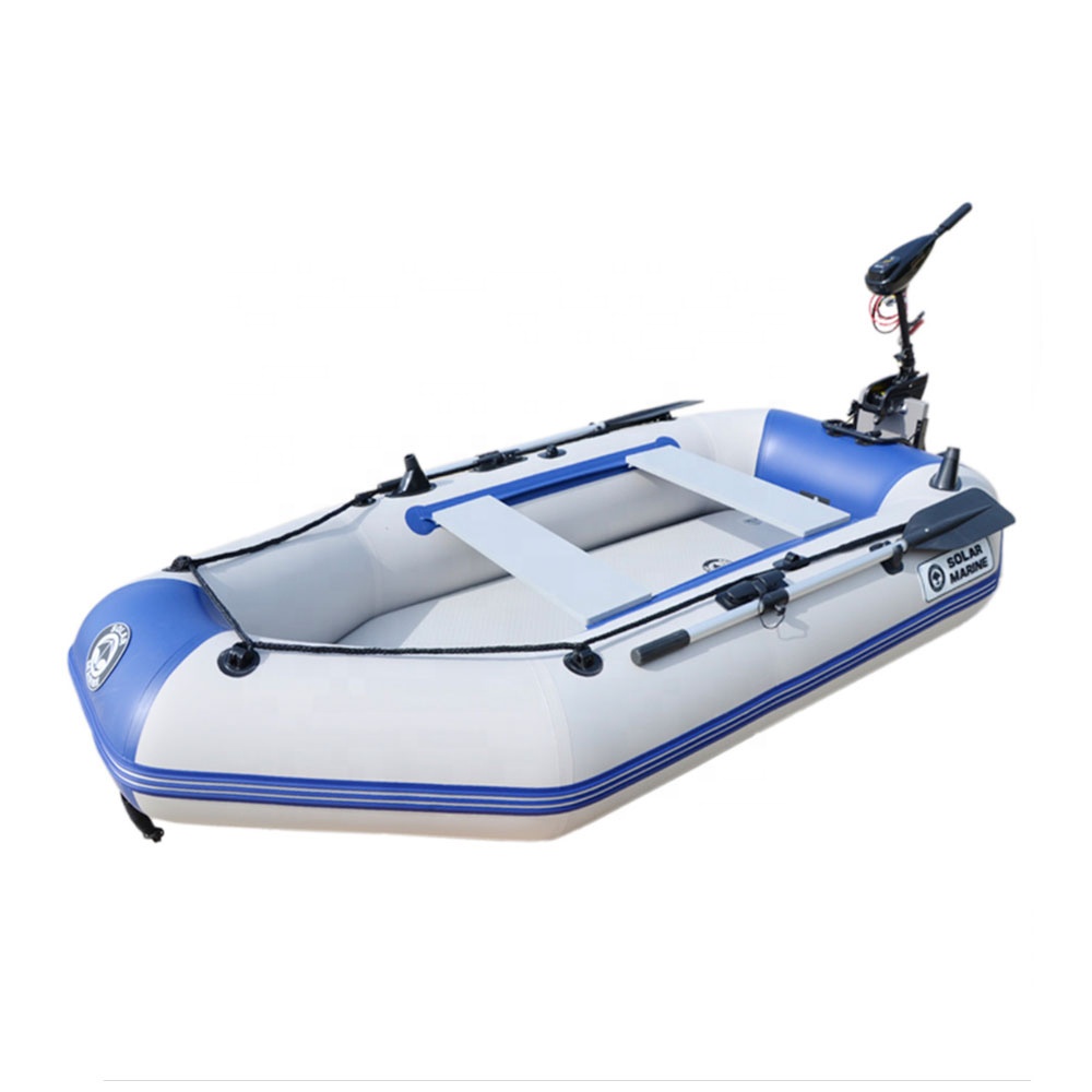 4人乗りPVCインフレータブルエアマットフロアフィッシングデ - Fishing Boat Outboard Motor のレビューと価格