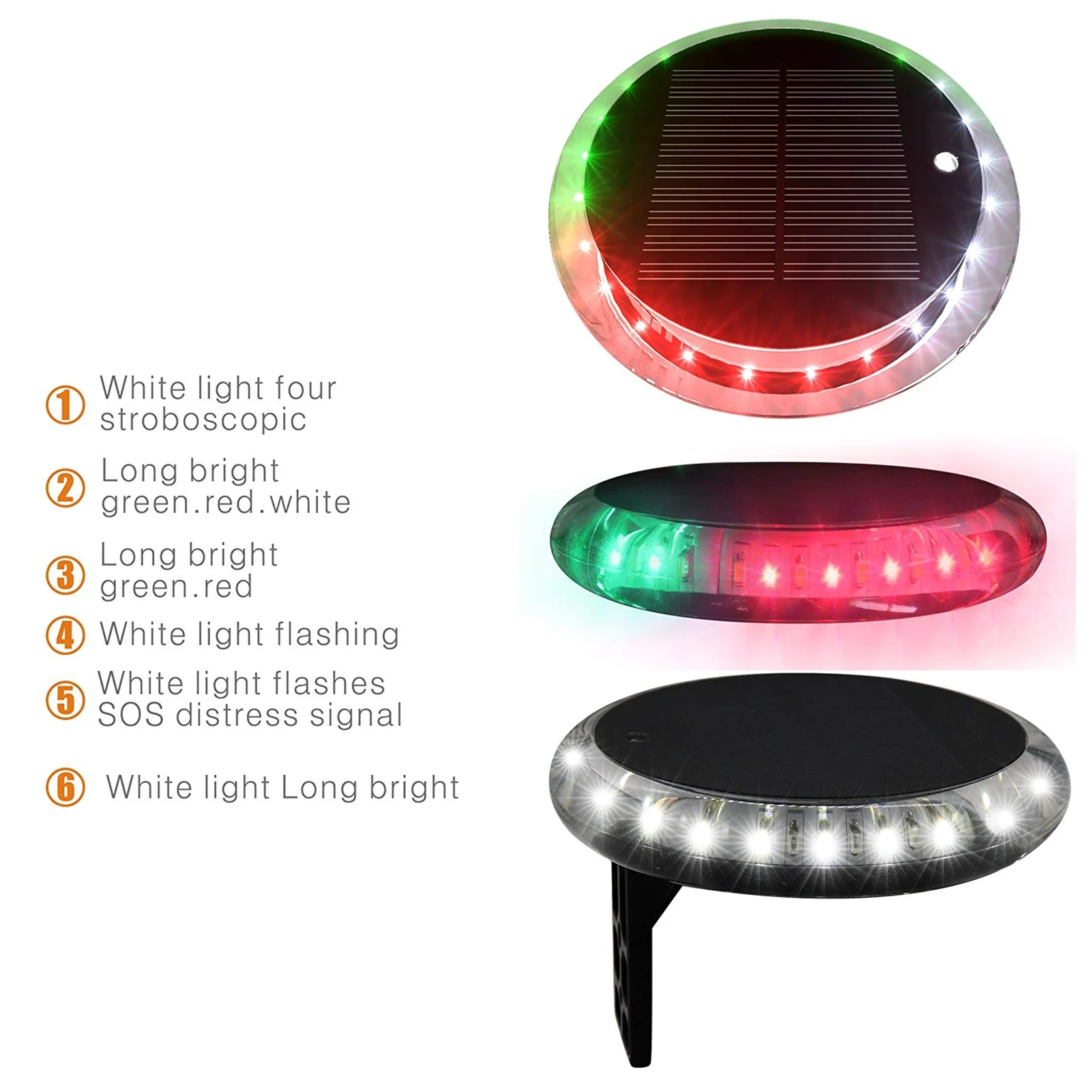 ナビゲーションランプ 防水 6モード ボートバウライト 埠頭 - Fishing Boat Navigation Light のレビューと価格