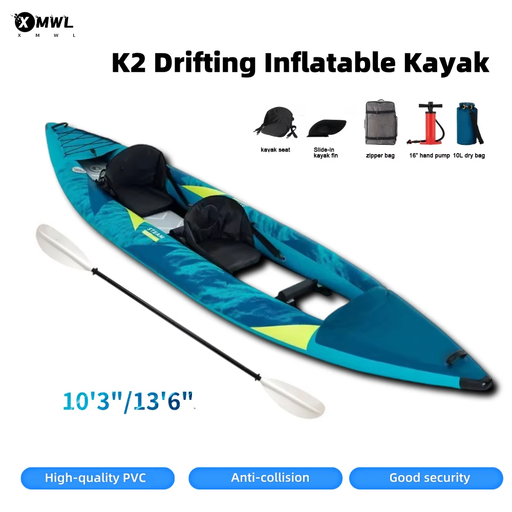 カヌーカヤック インフレータブルボート 1～2人乗り 840 - Fishing Boat Paddle のレビューと価格